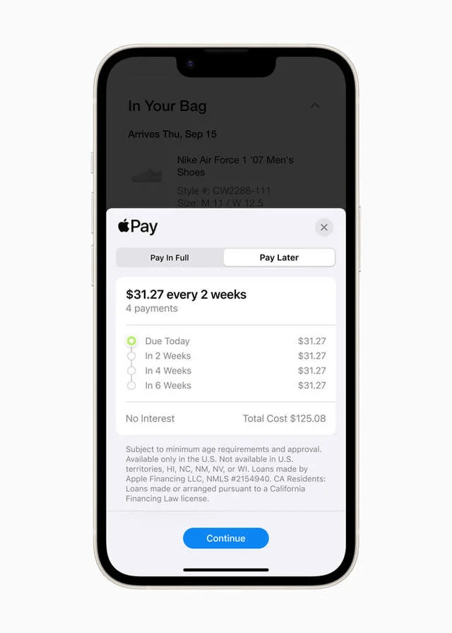 蚂蚁借呗苹果版:推迟数月姗姗来迟 苹果版花呗Apple Pay Later在美上线-第2张图片-太平洋在线下载